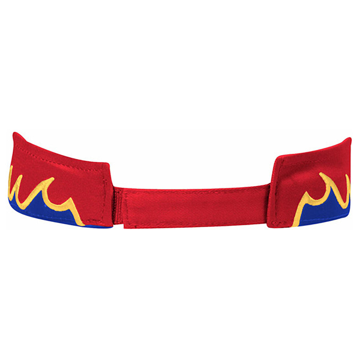 Rear View of 020106 - Red/Ryl/Gld OTTO CAP Sun Visor