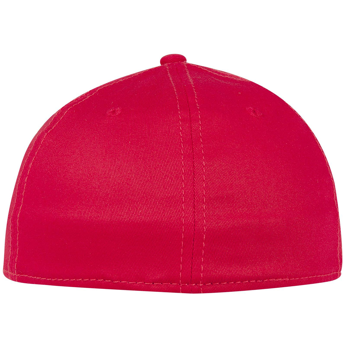 Rear View of 020216 - Red/Red/Wht OTTO CAP "OTTO FLEX" Fitted 6 Panel Low Profile Baseball Cap