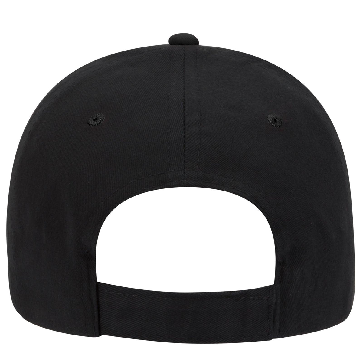 Rear View of 020303 - Red/Blk/Blk OTTO CAP 6 Panel Low Profile Baseball Cap