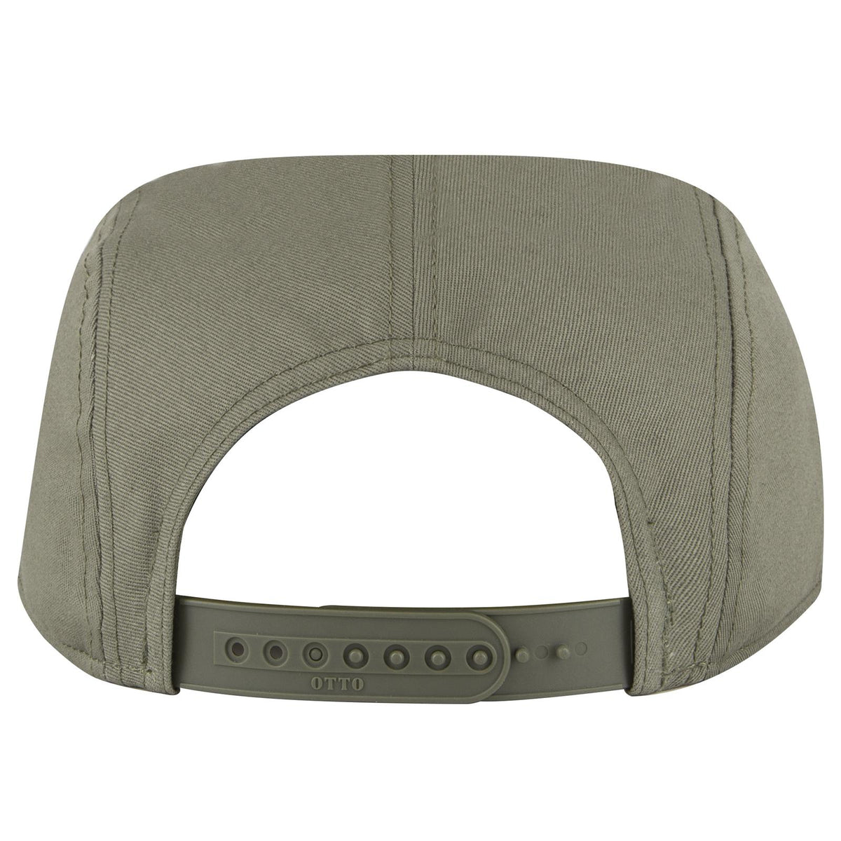 Rear View of 021 - Ol. Green OTTO CAP 5 Panel Camper Hat