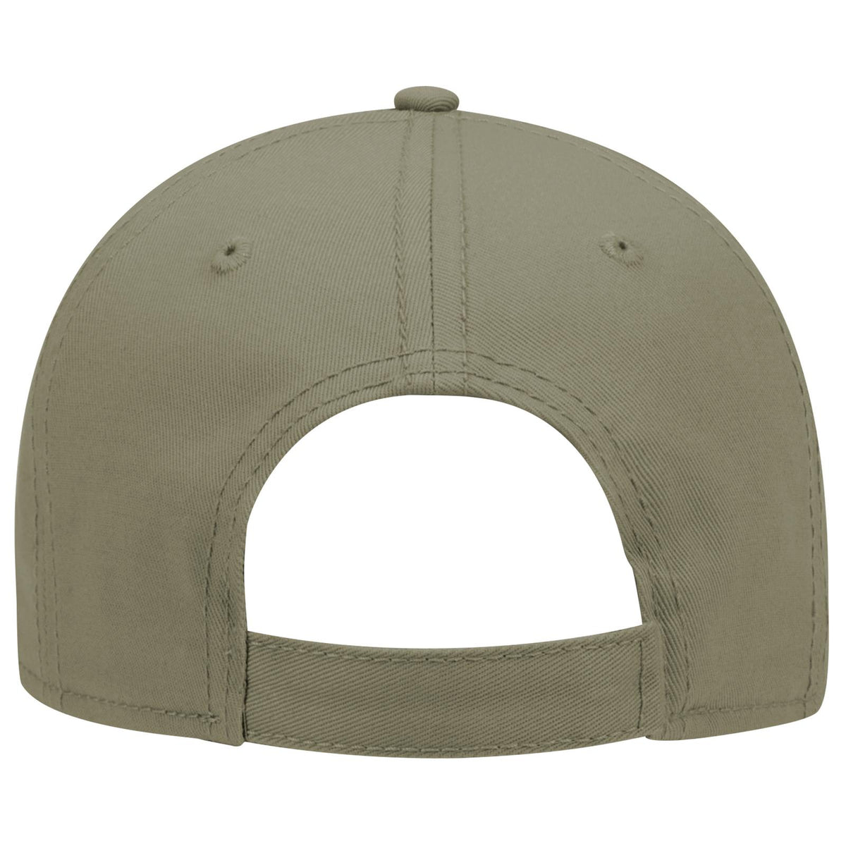 Rear View of 021 - Ol. Green OTTO CAP 6 Panel Low Profile Baseball Cap