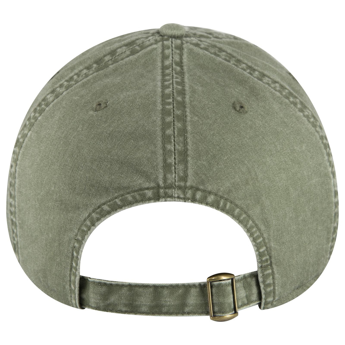 Rear View of 021 - Ol. Green OTTO CAP 6 Panel Low Profile Dad Hat