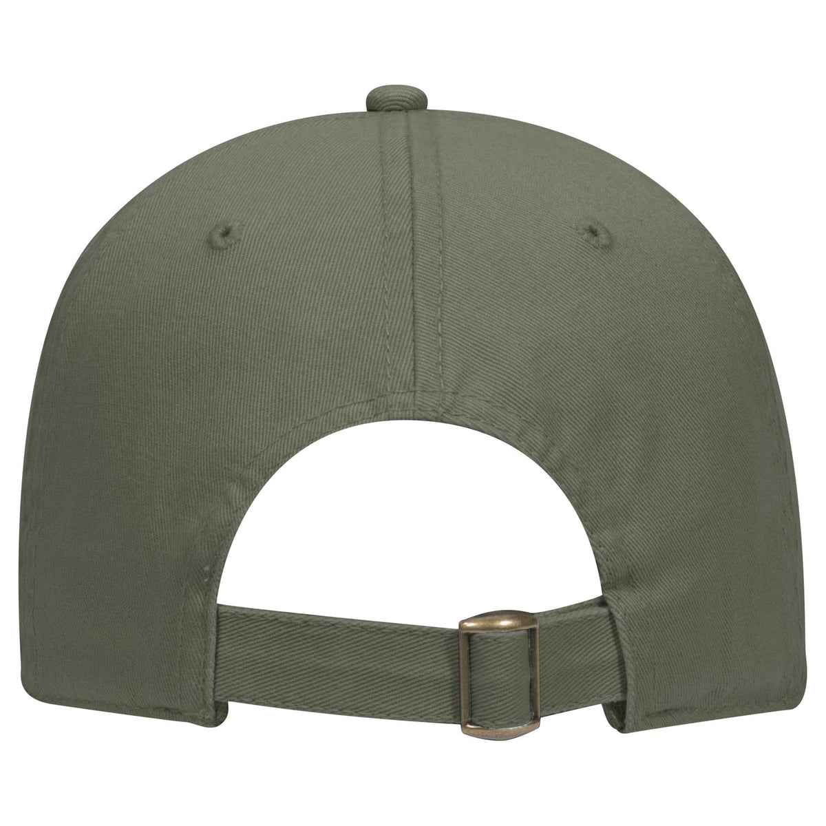 Rear View of 021 - Ol. Green OTTO CAP 6 Panel Low Profile Dad Hat