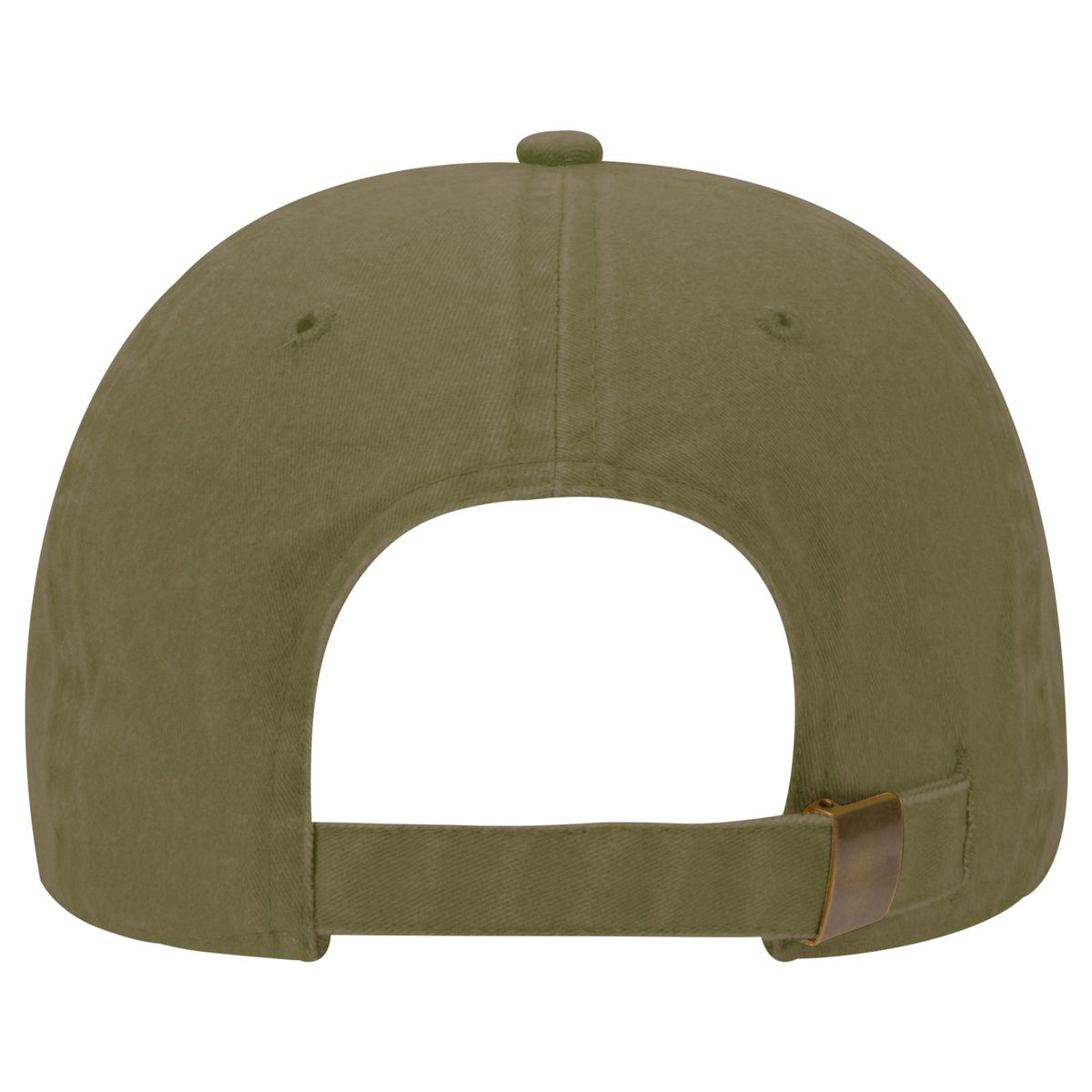 Rear View of 021 - Ol. Green OTTO CAP 6 Panel Low Profile Dad Hat
