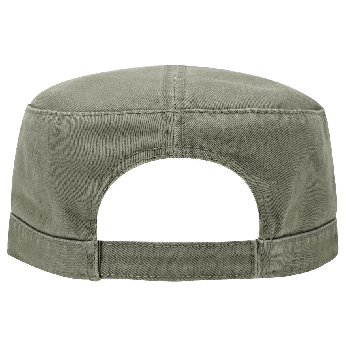 Rear View of 021 - Ol. Green OTTO CAP Military Hat