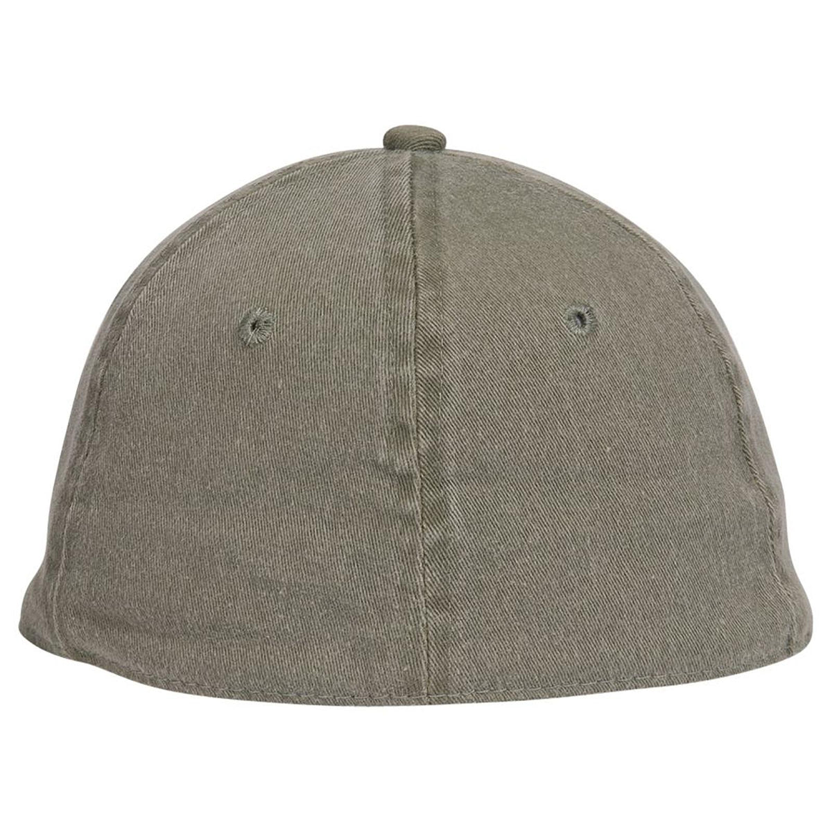 Rear View of 021 - Ol. Green OTTO CAP "OTTO FLEX" Fitted 6 Panel Low Profile Dad Hat
