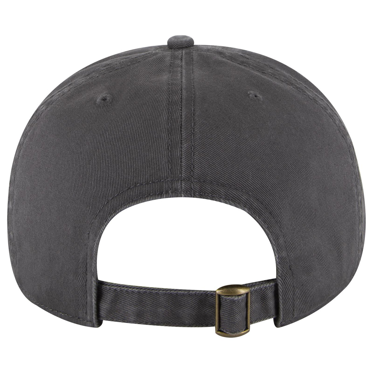 Rear View of 025 - Char. Gray OTTO CAP 5 Panel Low Profile Dad Hat