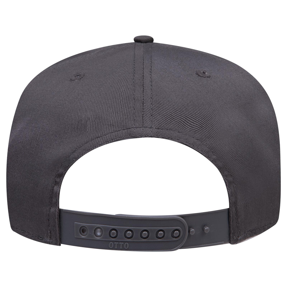 Rear View of 025 - Char. Gray OTTO CAP 5 Panel Mid Profile Baseball Cap