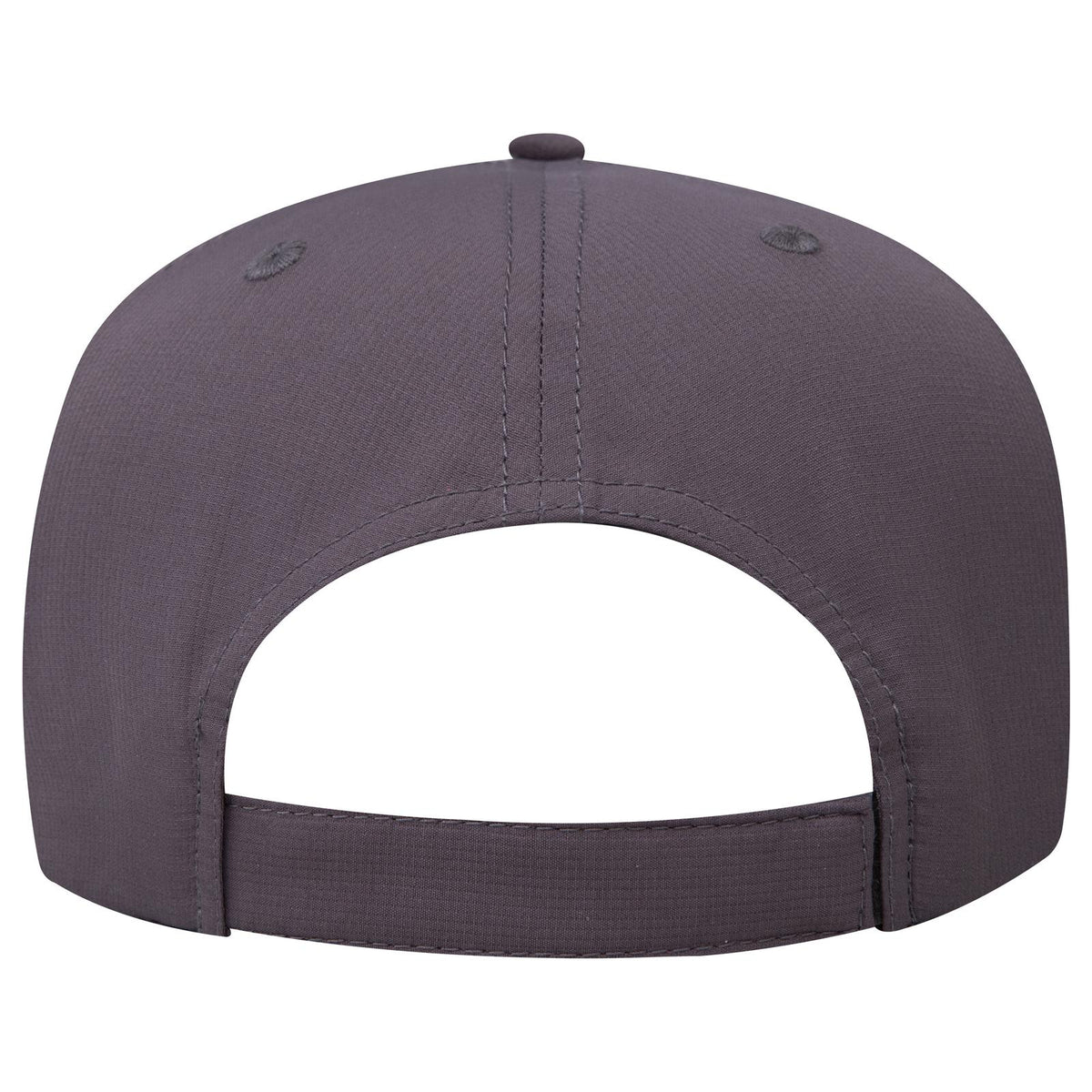 Rear View of 025 - Char. Gray OTTO CAP 5 Panel Mid Profile Baseball Cap