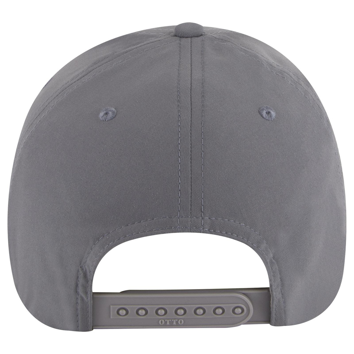 Rear View of 025 - Char. Gray OTTO CAP 6 Panel Low Profile Baseball Cap