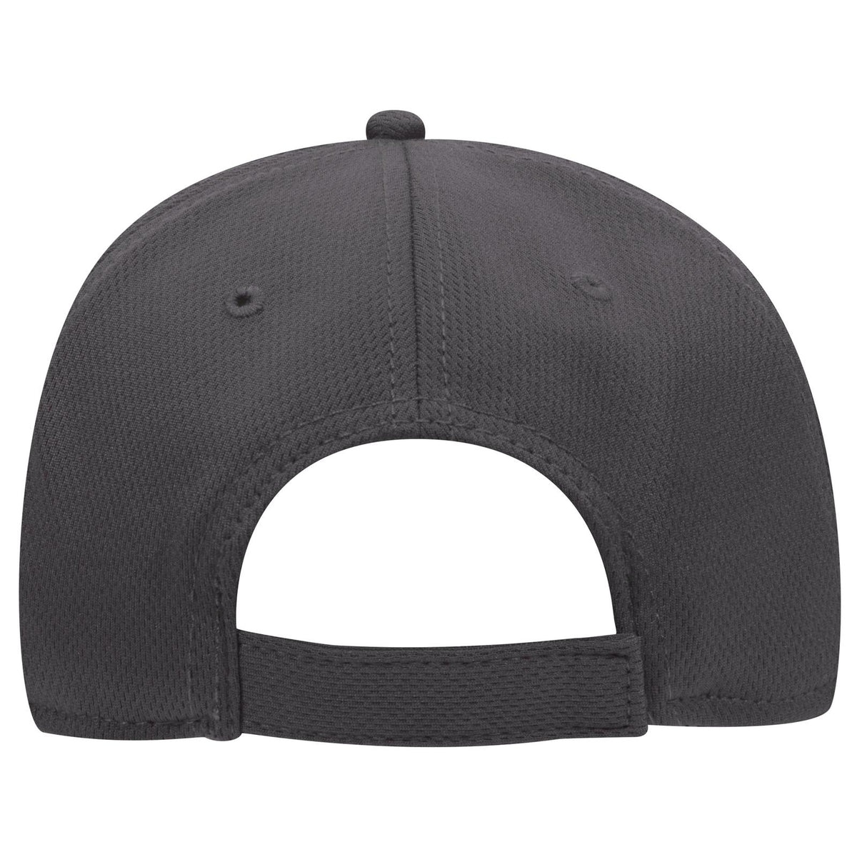 Rear View of 025 - Char. Gray OTTO CAP 6 Panel Low Profile Baseball Cap