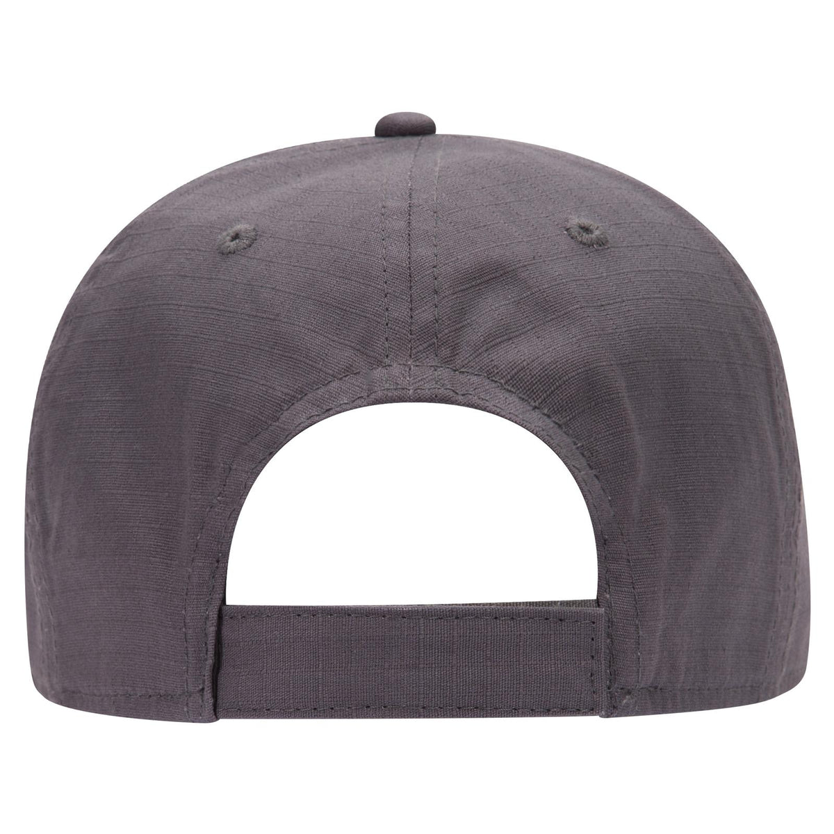 Rear View of 025 - Char. Gray OTTO CAP 6 Panel Low Profile Baseball Cap