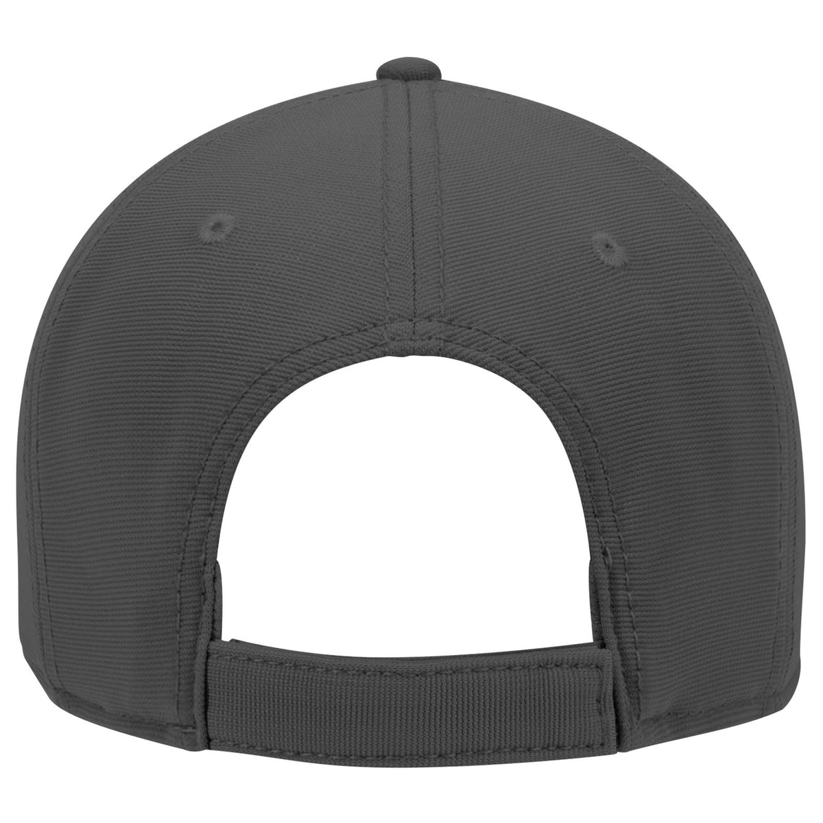 Rear View of 025 - Char. Gray OTTO CAP 6 Panel Low Profile Baseball Cap