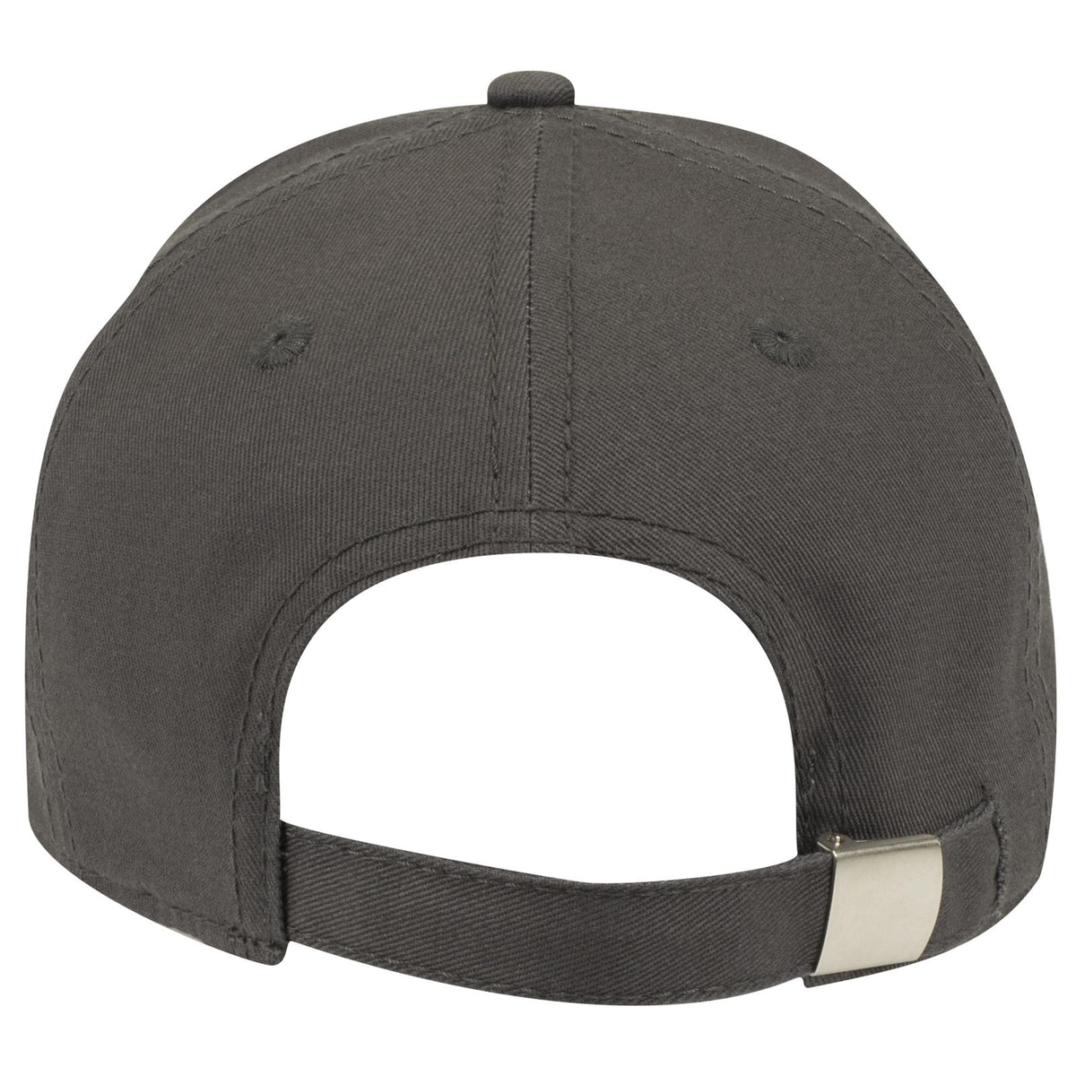 Rear View of 025 - Char. Gray OTTO CAP 6 Panel Low Profile Baseball Cap