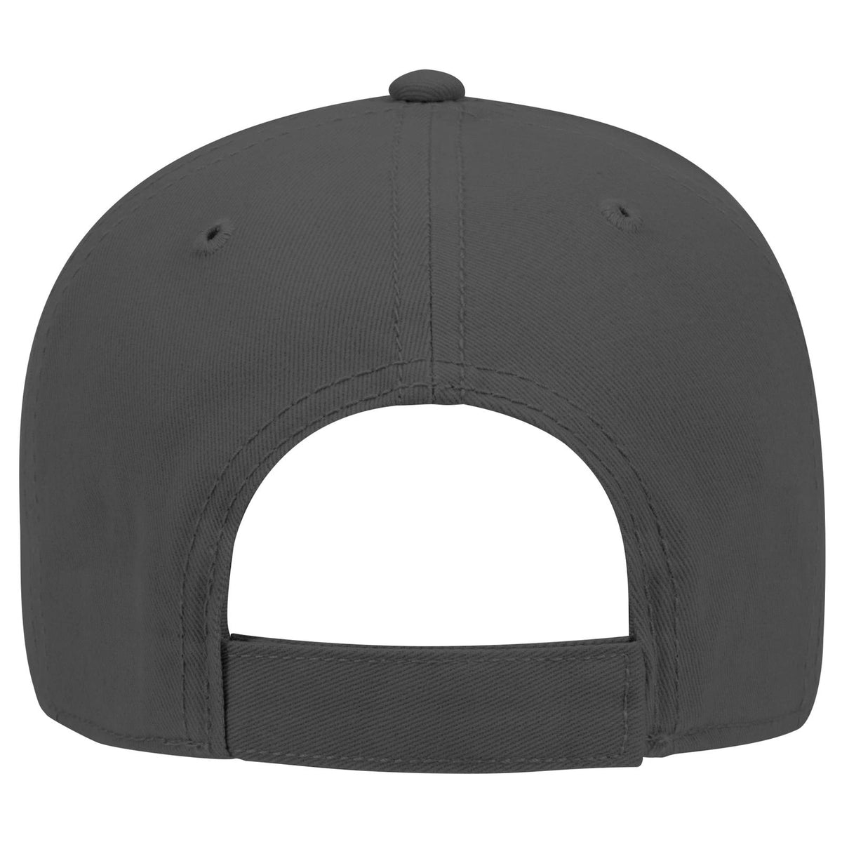 Rear View of 025 - Char. Gray OTTO CAP 6 Panel Low Profile Baseball Cap