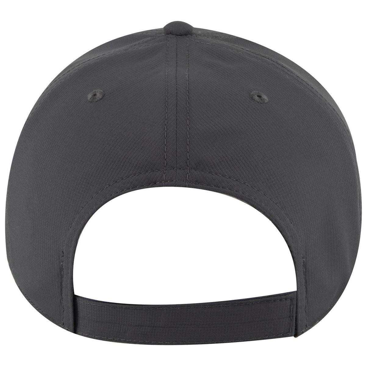 Rear View of 025 - Char. Gray OTTO CAP 6 Panel Low Profile Baseball Cap