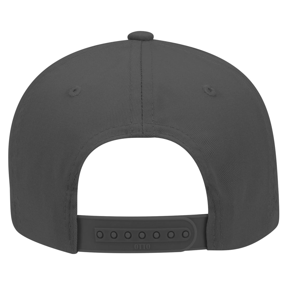 Rear View of 025 - Char. Gray OTTO CAP 6 Panel Low Profile Baseball Cap