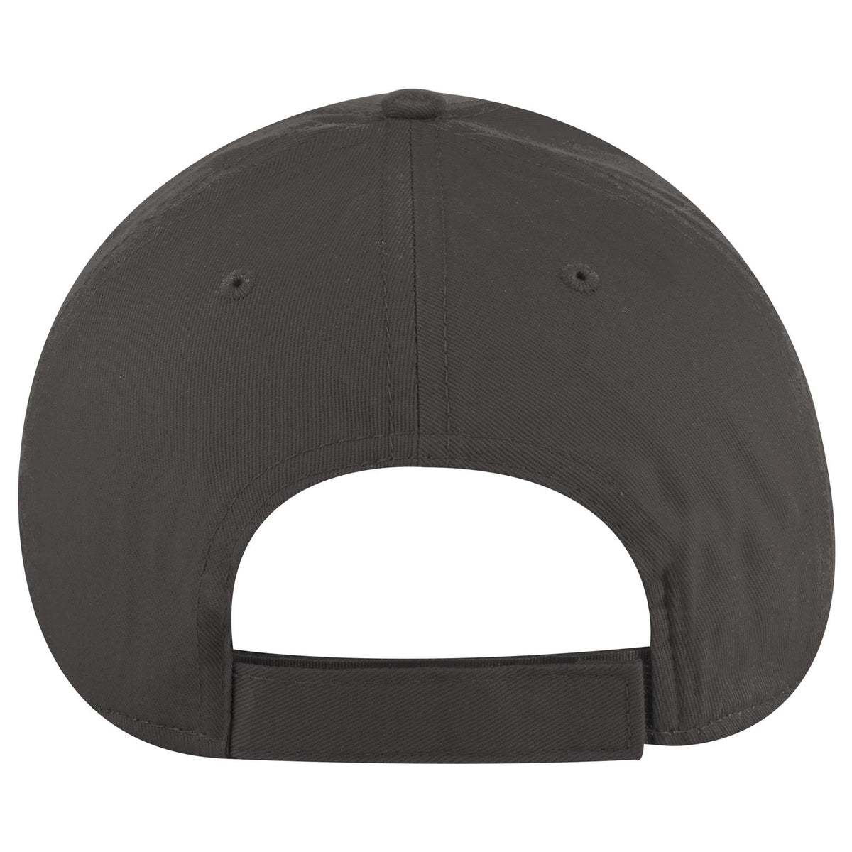 Rear View of 025 - Char. Gray OTTO CAP 6 Panel Low Profile Baseball Cap