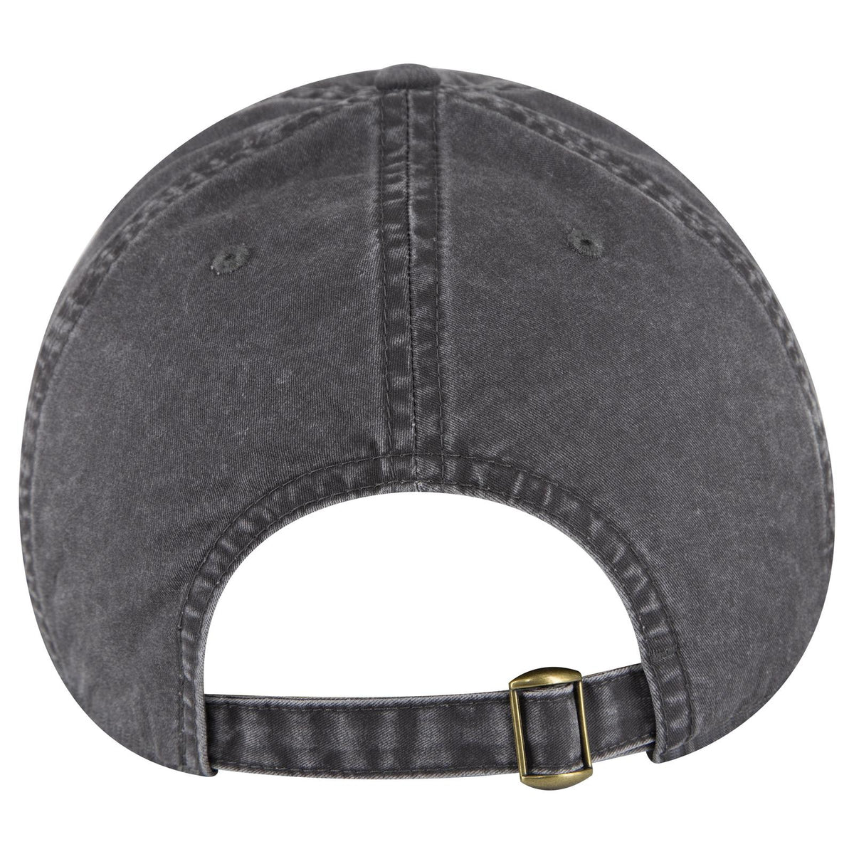 Rear View of 025 - Char. Gray OTTO CAP 6 Panel Low Profile Dad Hat