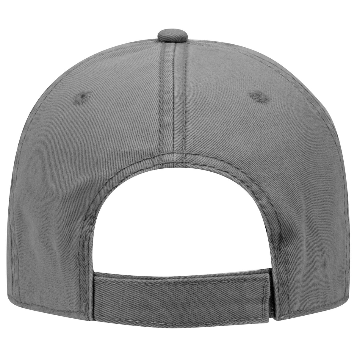 Rear View of 025 - Char. Gray OTTO CAP 6 Panel Low Profile Dad Hat