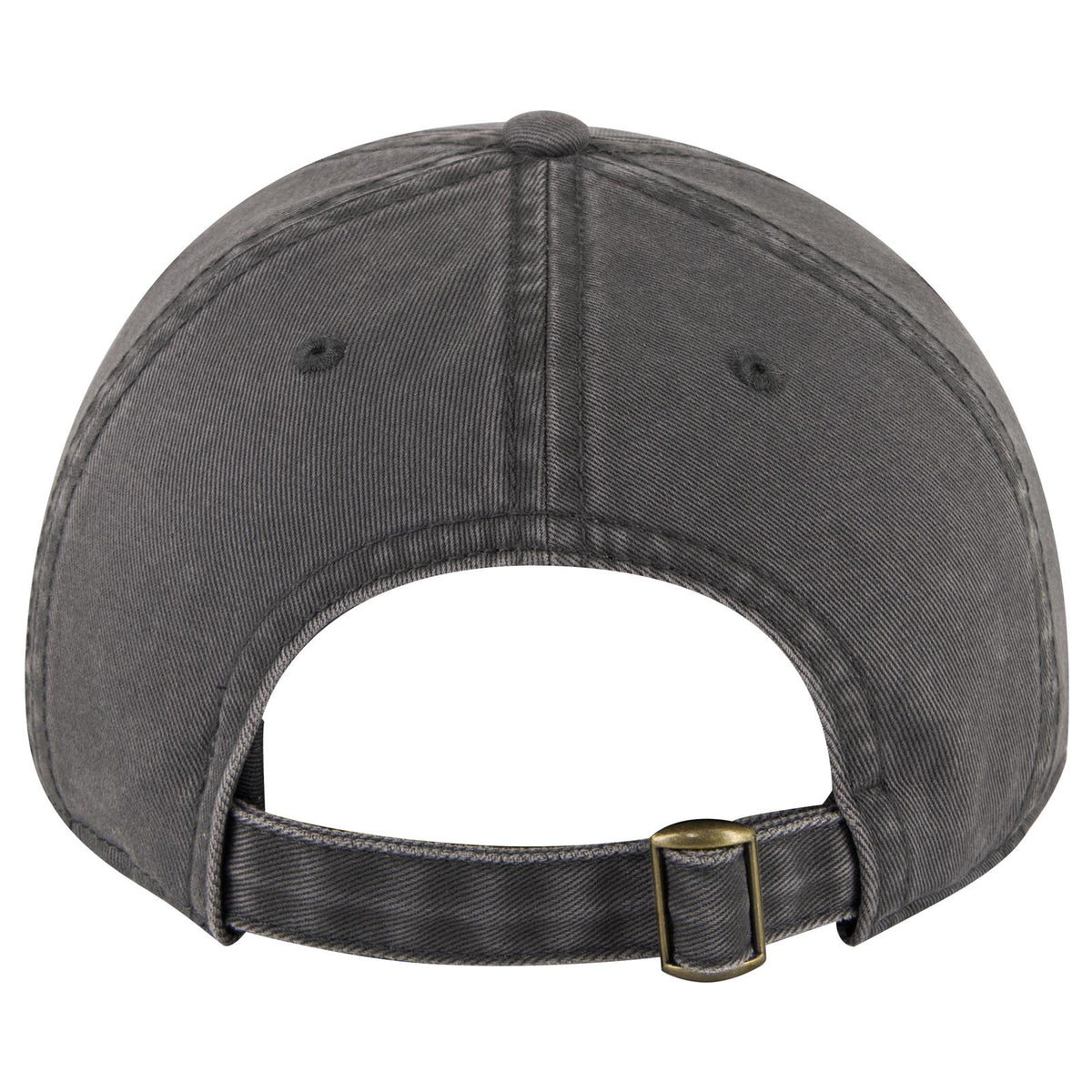 Rear View of 025 - Char. Gray OTTO CAP 6 Panel Low Profile Dad Hat