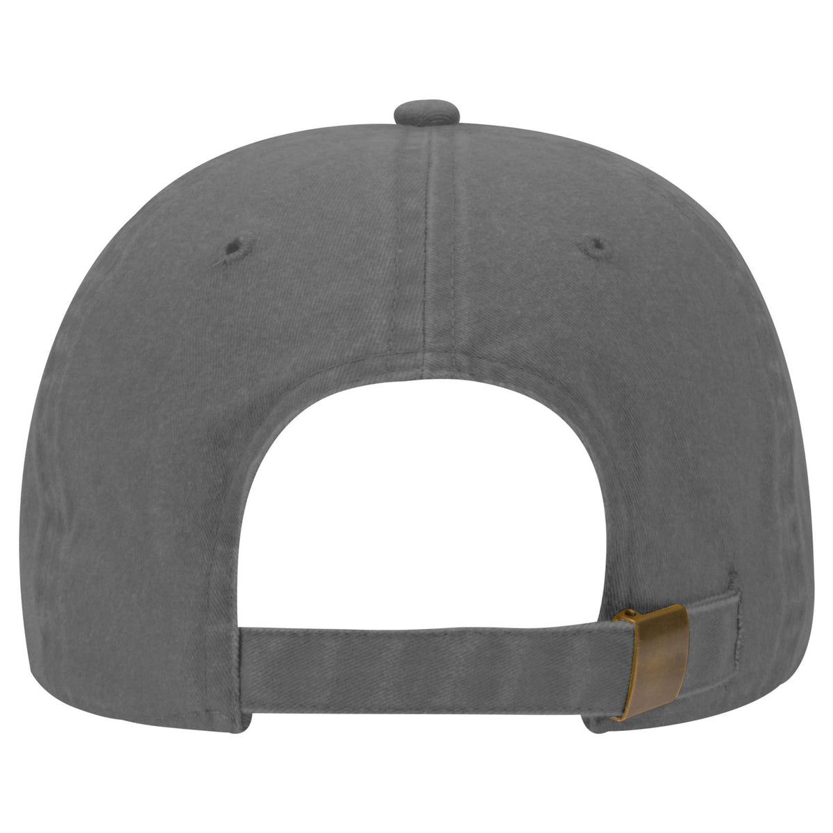 Rear View of 025 - Char. Gray OTTO CAP 6 Panel Low Profile Dad Hat