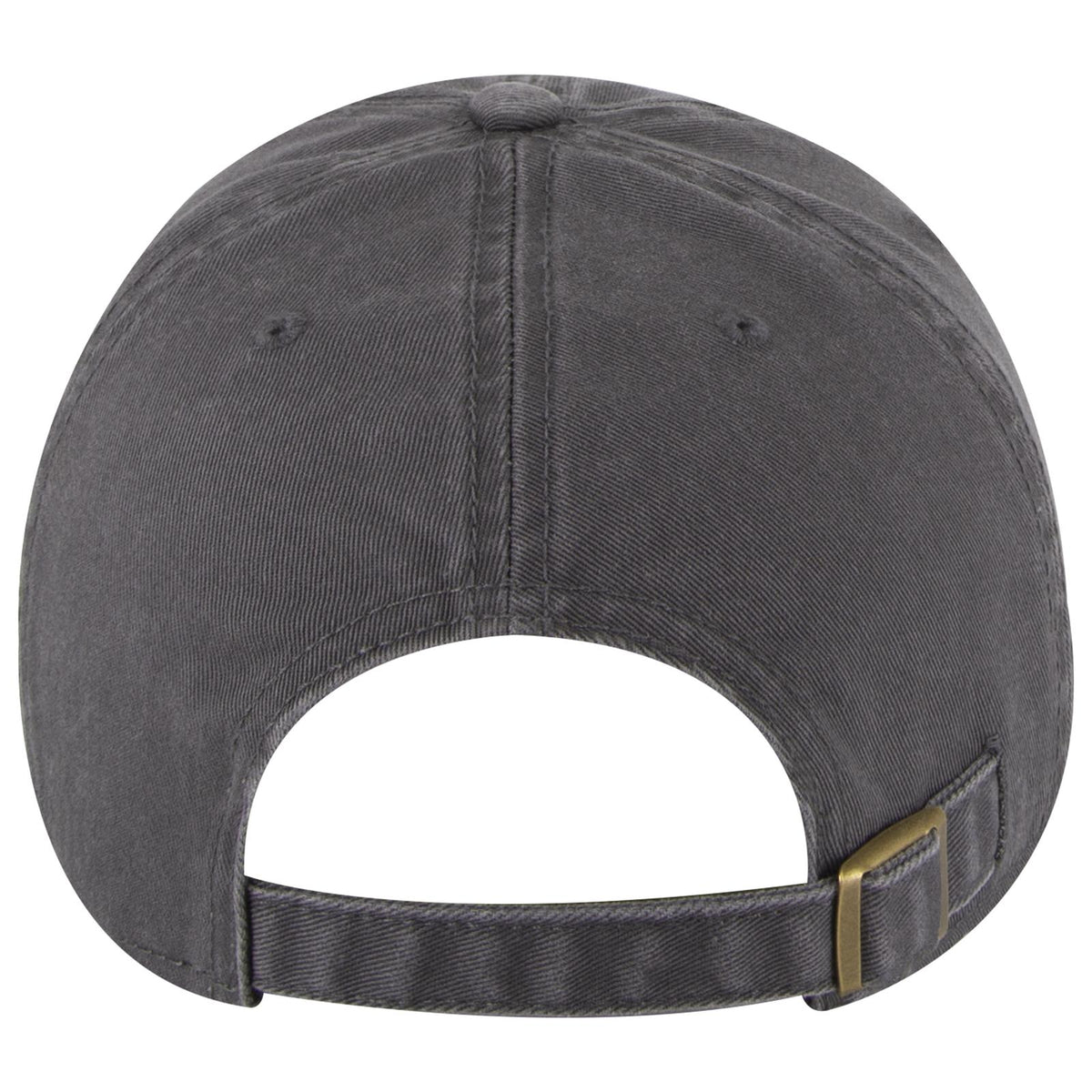 Rear View of 025 - Char. Gray OTTO CAP 6 Panel Low Profile Dad Hat