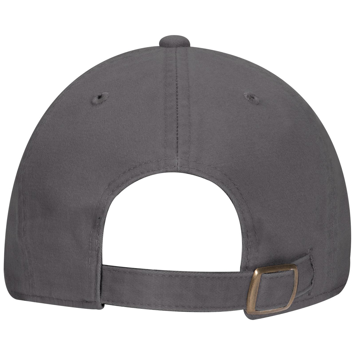Rear View of 025 - Char. Gray OTTO CAP 6 Panel Low Profile Dad Hat