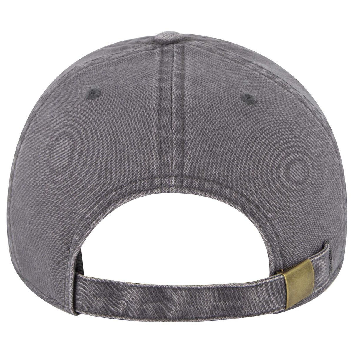 Rear View of 025 - Char. Gray OTTO CAP 6 Panel Low Profile Dad Hat