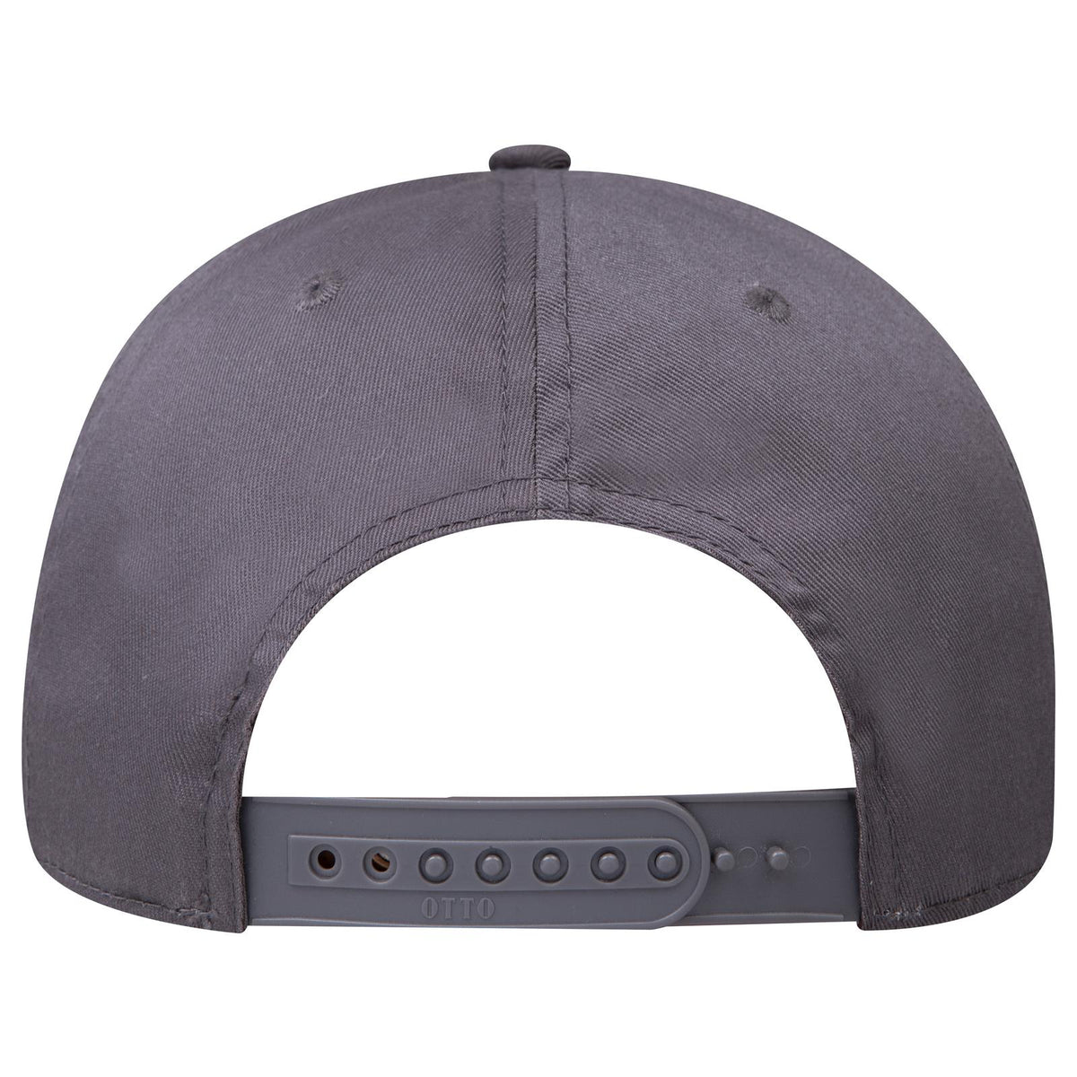 Rear View of 025 - Char. Gray OTTO CAP 6 Panel Mid Profile Baseball Cap