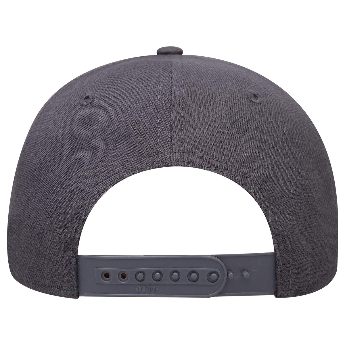 Rear View of 025 - Char. Gray OTTO CAP 6 Panel Mid Profile Baseball Cap