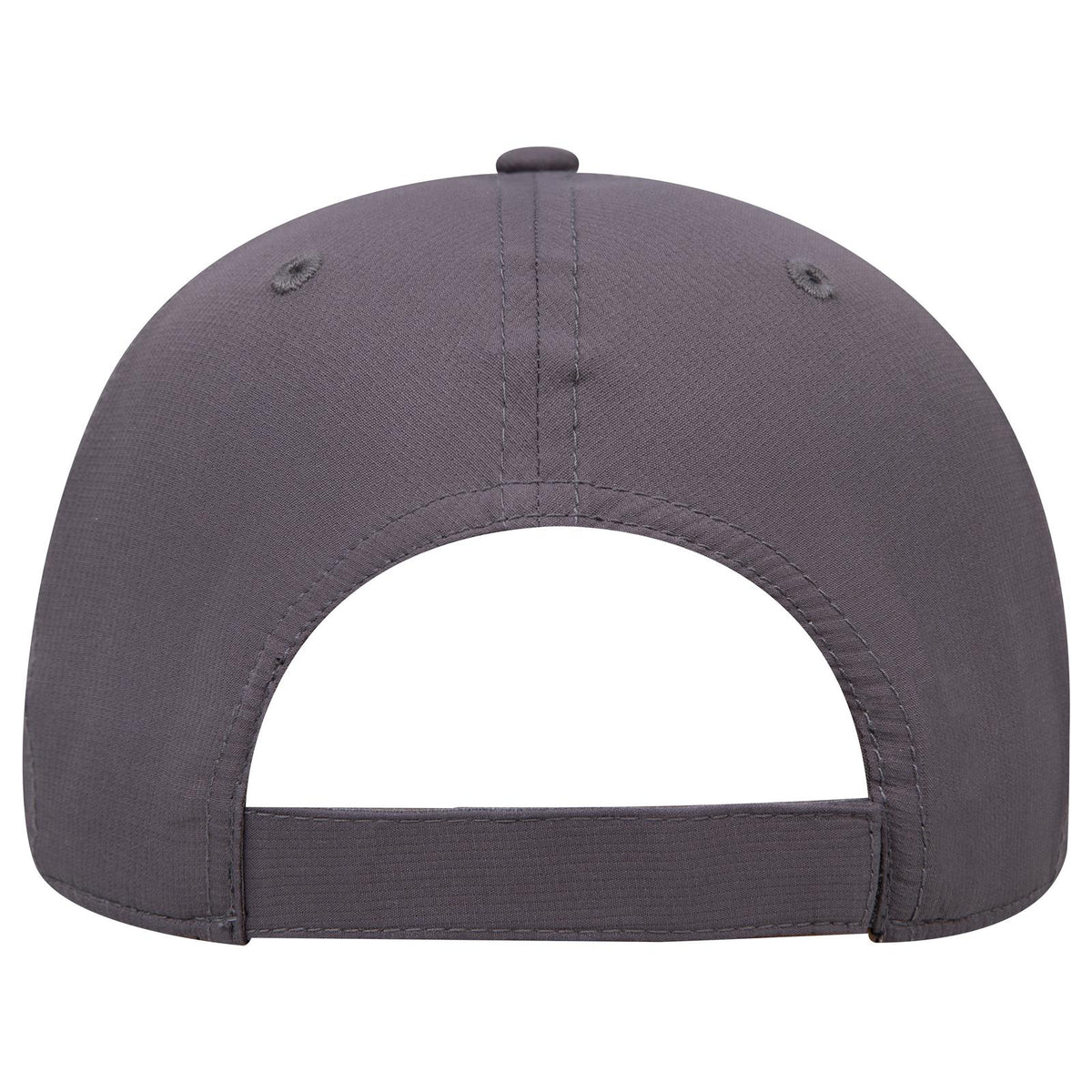 Rear View of 025 - Char. Gray OTTO CAP 6 Panel Mid Profile Baseball Cap