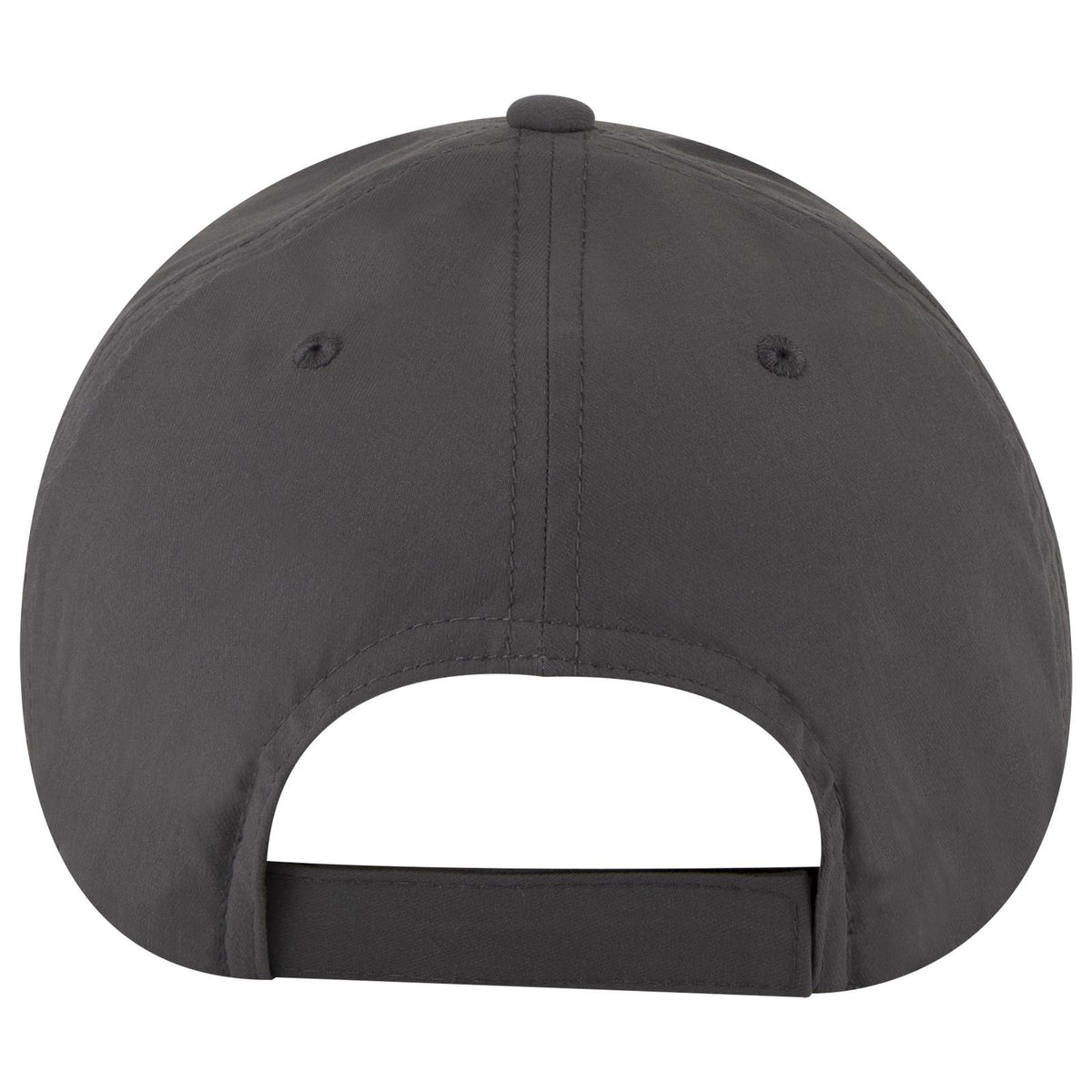 Rear View of 025 - Char. Gray OTTO CAP "OTTO COMFY FIT" 6 Panel Low Profile Baseball Cap