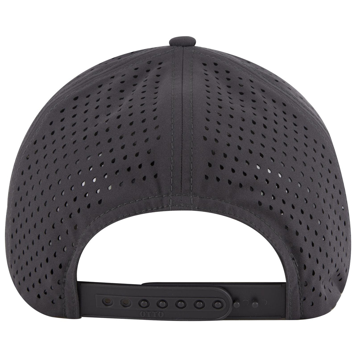 Rear View of 025 - Char. Gray OTTO CAP "OTTO COMFY FIT" 6 Panel Mid Profile Baseball Cap