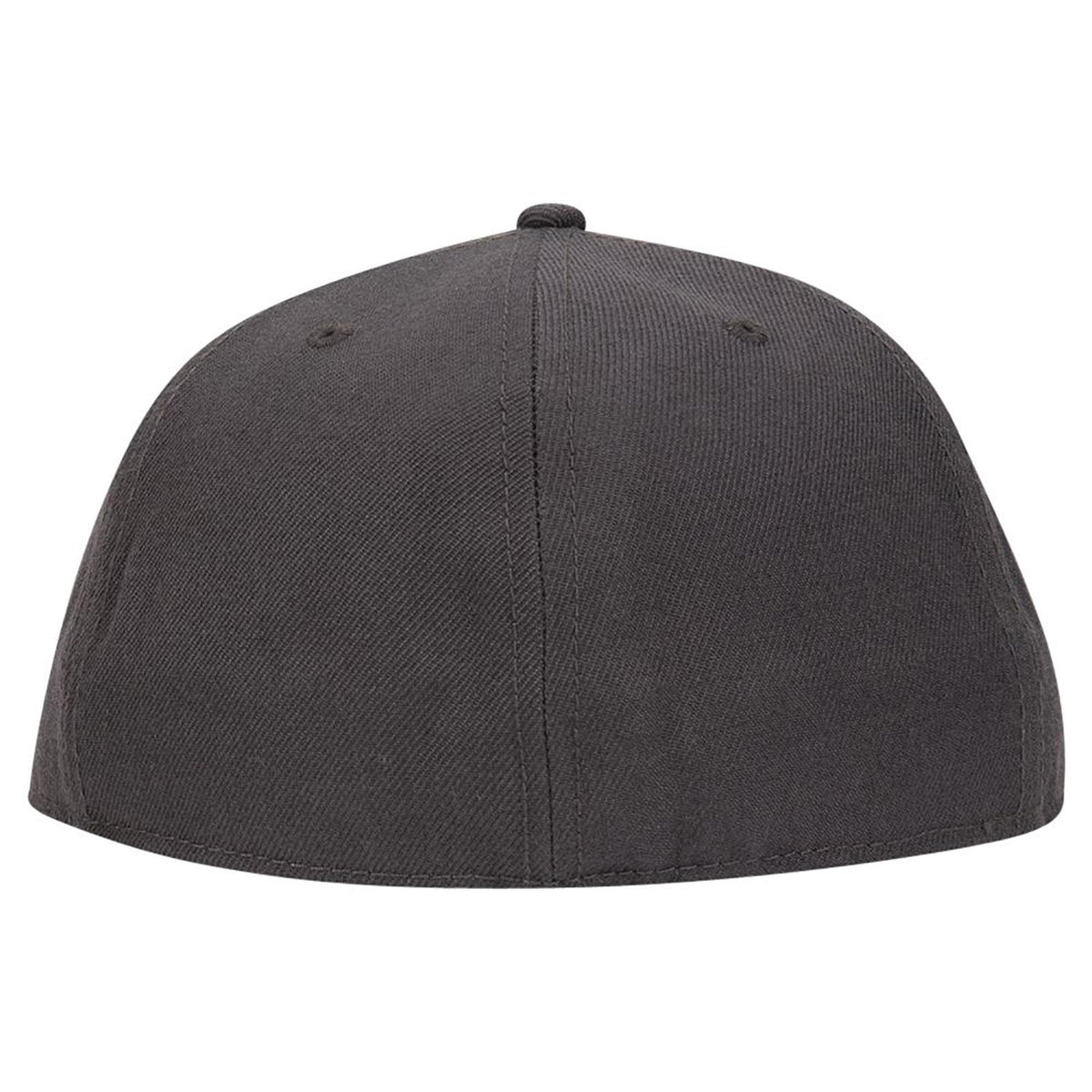 Rear View of 025 - Char. Gray OTTO CAP "OTTO FIT" 6 Panel Mid Profile Flat Visor Baseball Cap