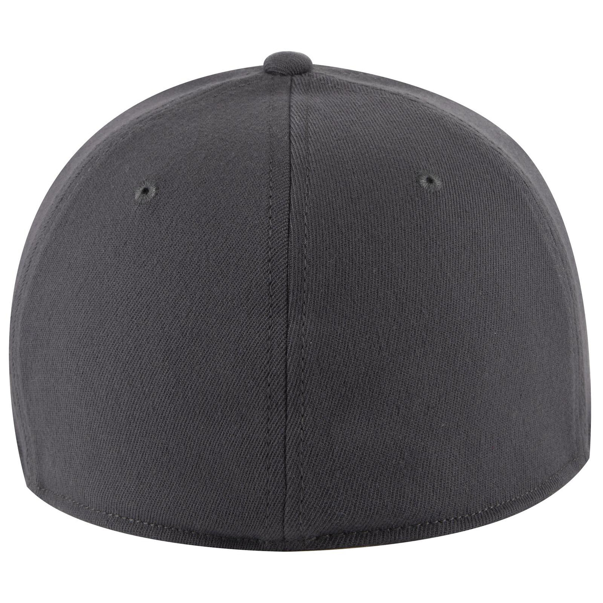 Rear View of 025 - Char. Gray OTTO CAP "OTTO FLEX" Fitted 6 Panel Low Profile Baseball Cap