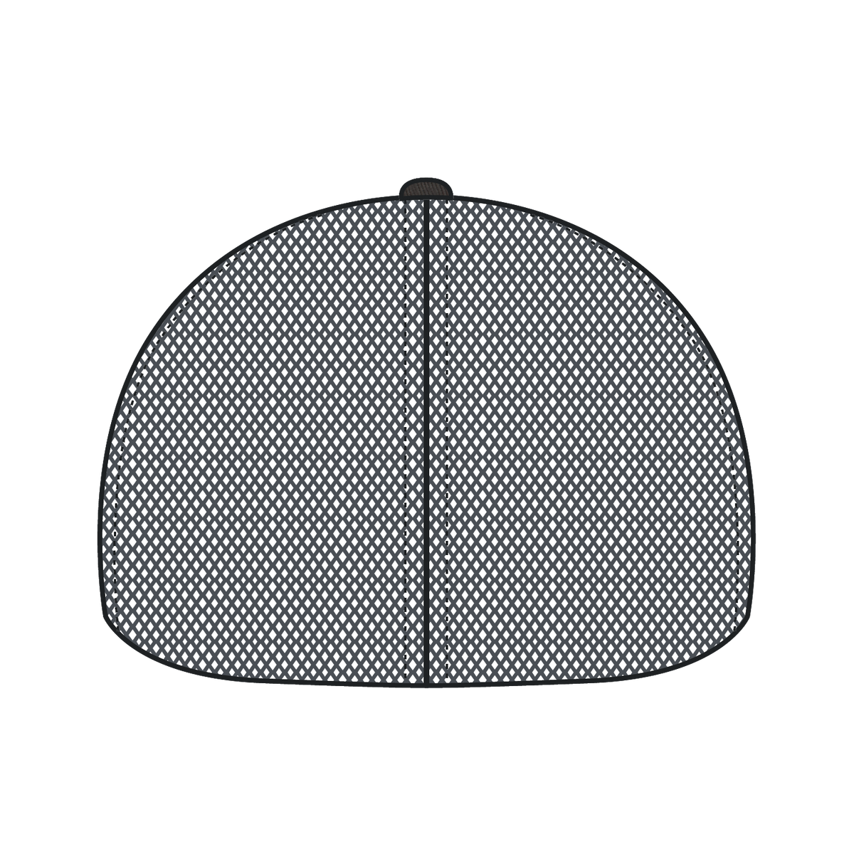 Rear View of 025 - Char. Gray OTTO CAP "OTTO FLEX" Fitted 6 Panel Low Profile Baseball Cap