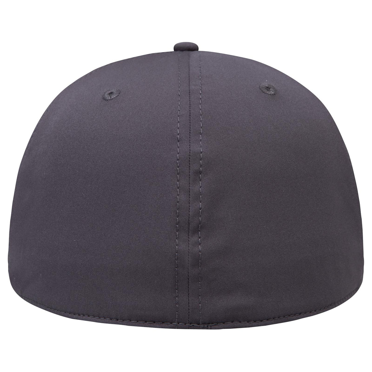 Rear View of 025 - Char. Gray OTTO CAP "OTTO FLEX" Fitted 6 Panel Low Profile Baseball Cap