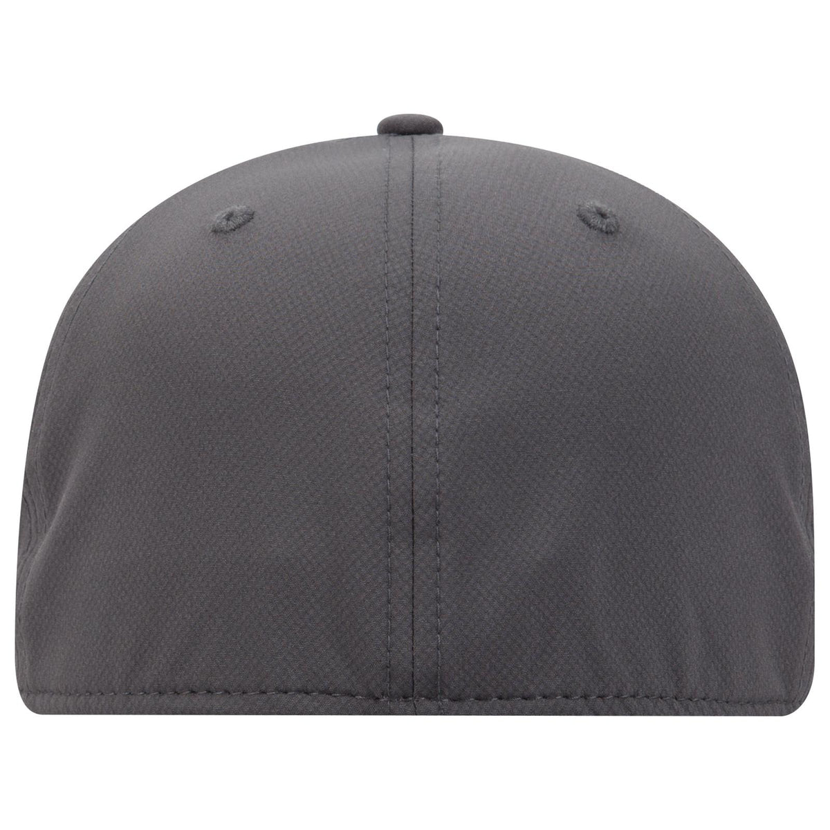 Rear View of 025 - Char. Gray OTTO CAP "OTTO FLEX" Fitted UPF 50+ 6 Panel Low Profile Baseball Cap