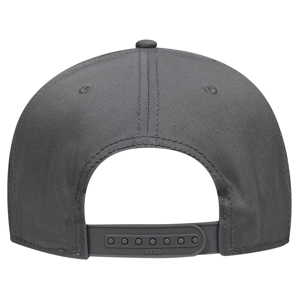 Rear View of 025 - Char. Gray OTTO CAP “OTTO SNAP” 6 Panel Pro Style Snapback Hat