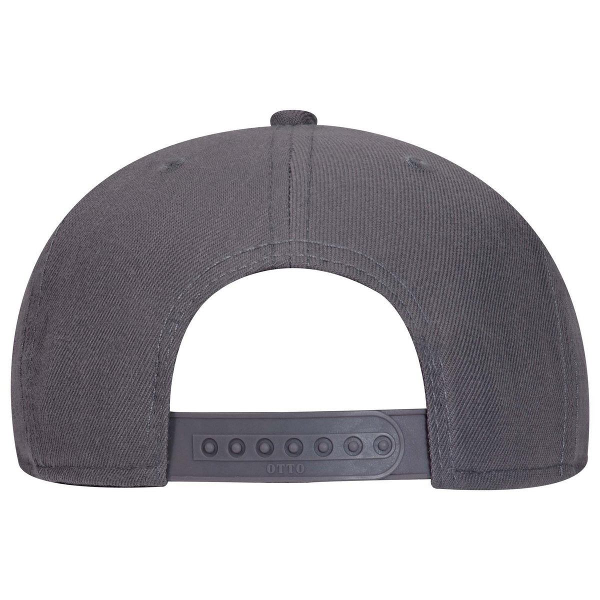 Rear View of 025 - Char. Gray OTTO CAP "OTTO SNAP" 6 Panel Pro Style Snapback Hat
