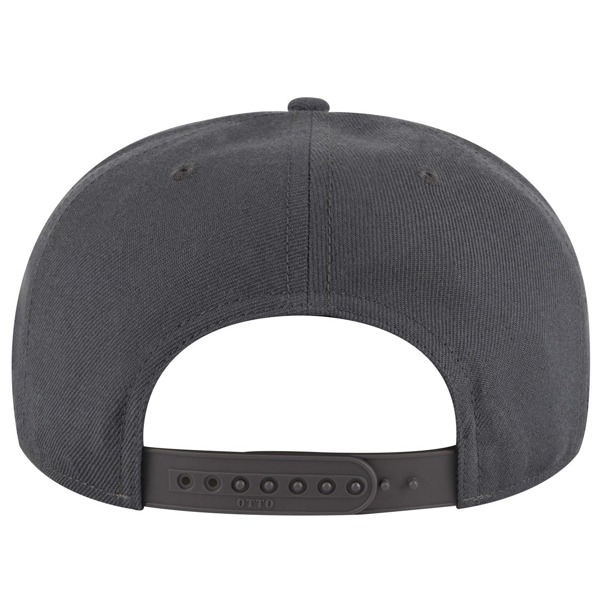 Rear View of 025B - Ch Gry OTTO CAP "OTTO SNAP" 6 Panel Pro Style Snapback Hat