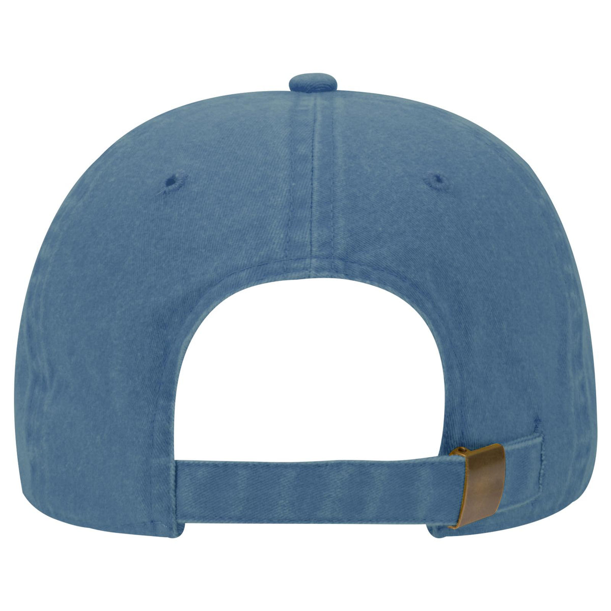 Rear View of 030 - Sky Blue OTTO CAP 6 Panel Low Profile Dad Hat