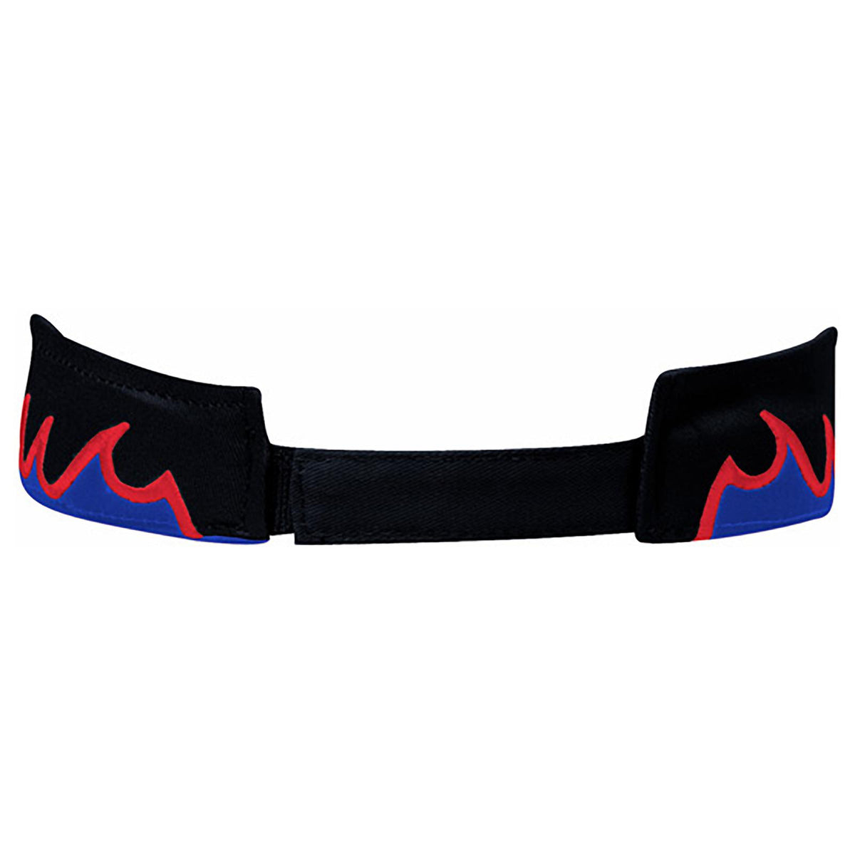 Rear View of 030102 - Blk/Ryl/Red OTTO CAP Sun Visor