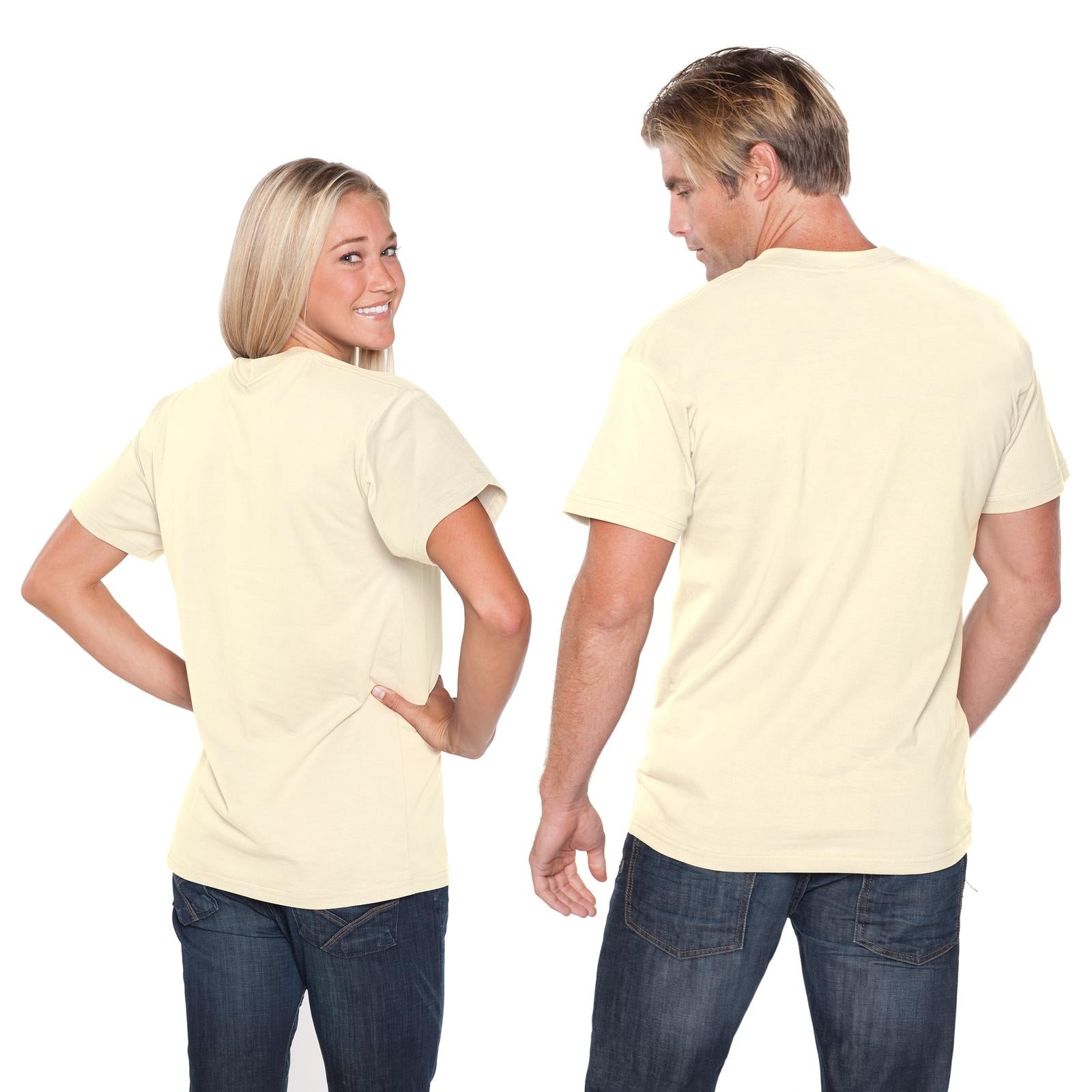 Front View of 031 - Natural OTTO Unisex Heavyweight Comfy Tee T-Shirt