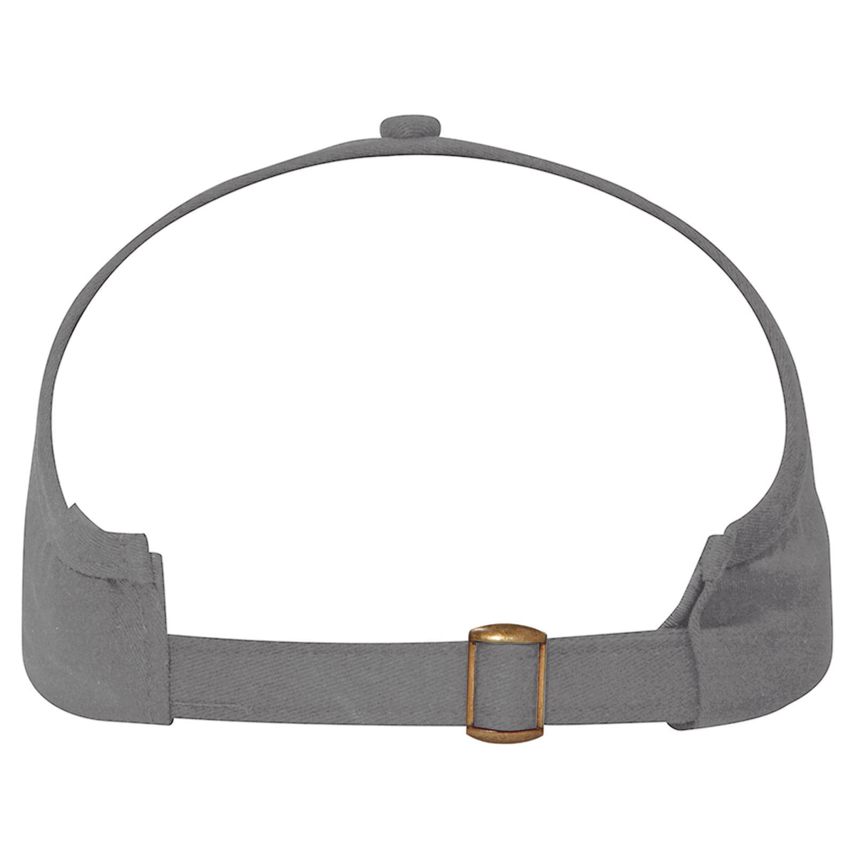 Rear View of 0314 - Blk/Gry OTTO CAP 4 Panel Ponytail Cap