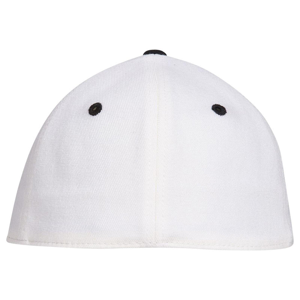 Rear View of 0316 - Blk/Wht OTTO CAP "OTTO FLEX" Fitted 6 Panel Low Profile Baseball Cap