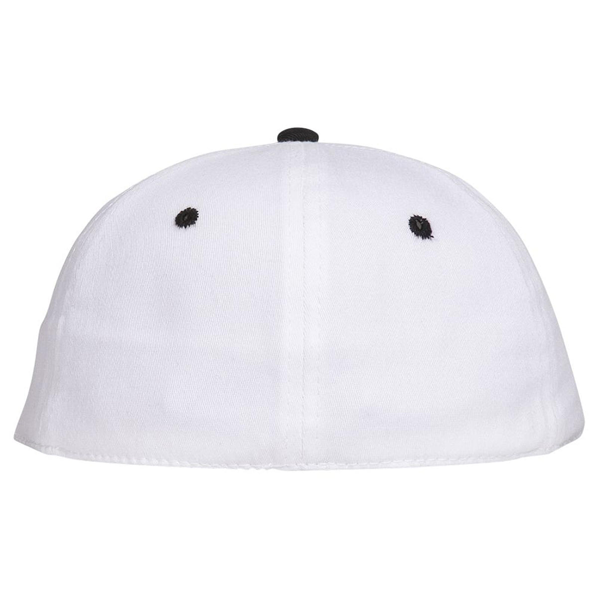 Rear View of 0316 - Blk/Wht OTTO CAP "OTTO FLEX" Fitted 6 Panel Low Profile Baseball Cap