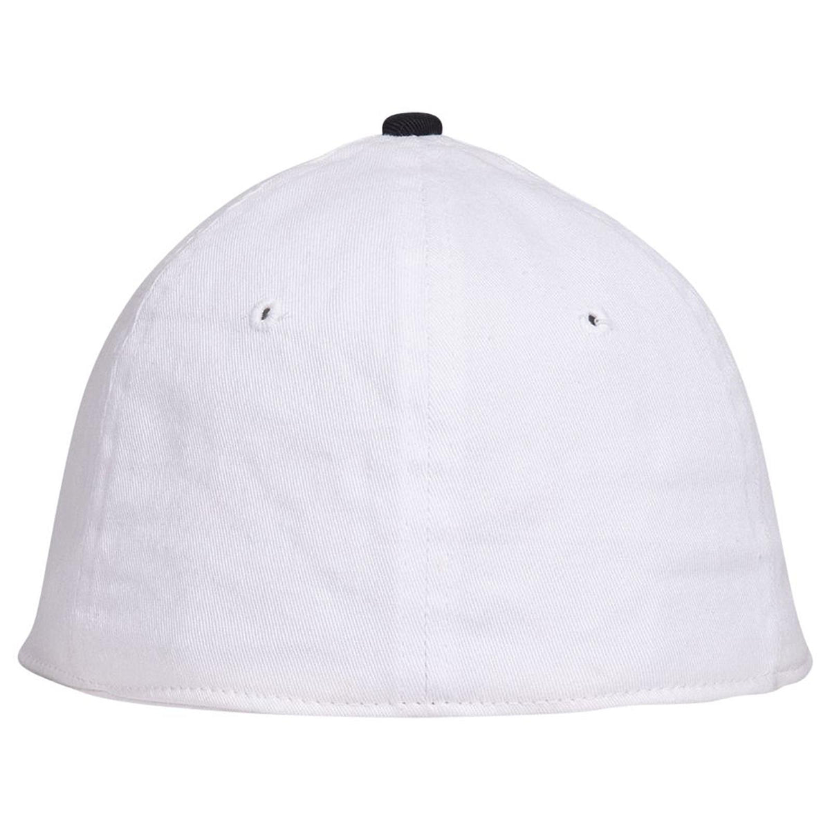 Rear View of 0316 - Blk/Wht OTTO CAP "OTTO FLEX" Fitted 6 Panel Low Profile Dad Hat