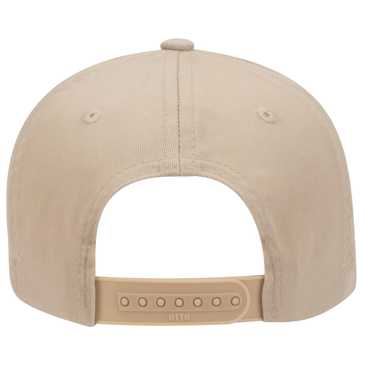 Rear View of 032 - Khaki OTTO CAP 6 Panel Low Profile Baseball Cap